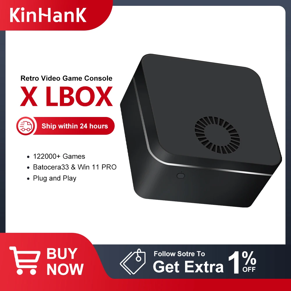 Mini PC Super Console X Lbox Mini Box para PS2/PS1/WII/SS/N64 Windows 11...