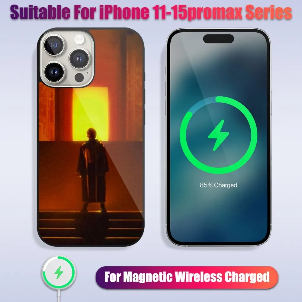 Чехол для телефона Singer The Weeknd Idol Vol 1 iPhone 13 14 15 11 12 Pro Max Plus стеклянный магнитный чехол