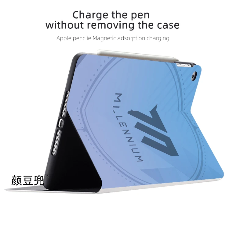 Синий архив аниме лампа для iPad Air 4 5 10 9 Mini 6 2022 12 Pro11 искусственная кожа роскошный