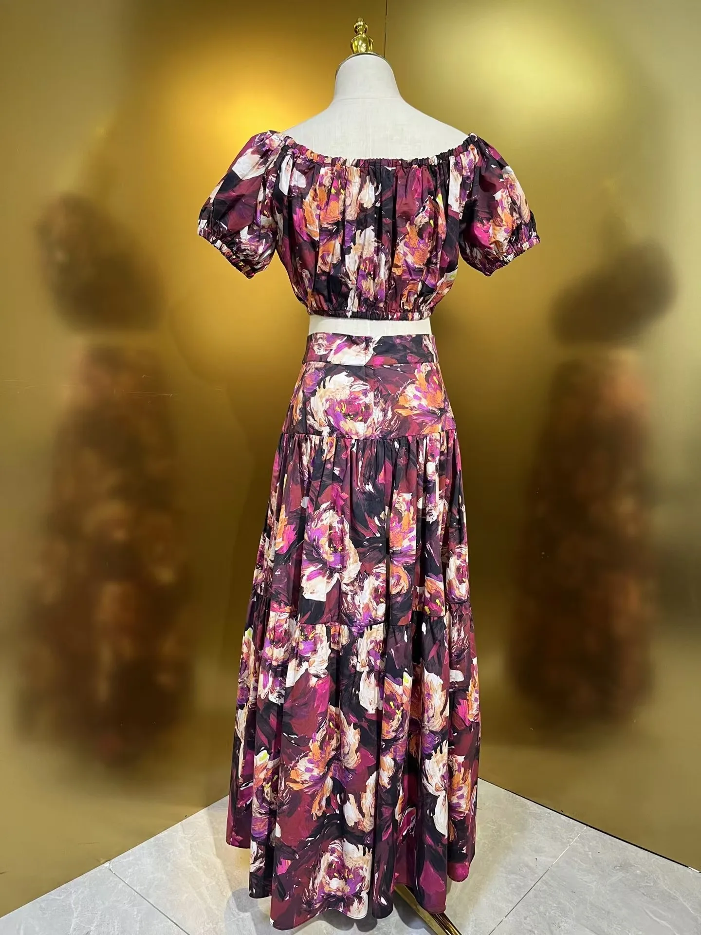 Высококачественный женский комплект из хлопковой полуюбки по индивидуальному