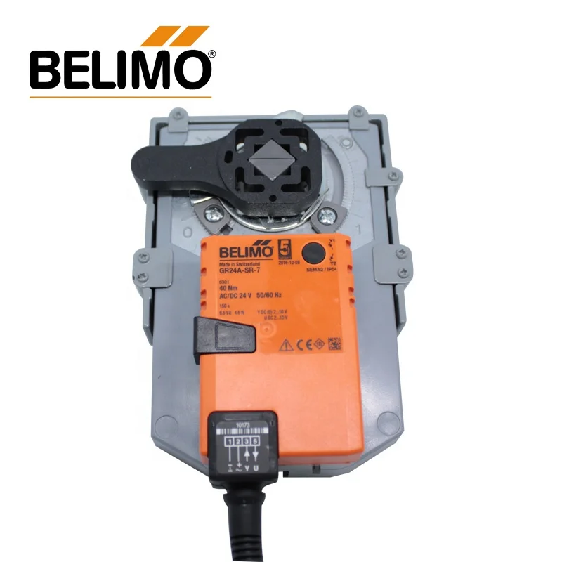 

BELIMO 40Nm GR24A-SR-7 Modulating rotary actuator for rotary valves GR24A-SR-5 with mounting flange