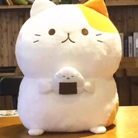 japanese high quality goods cat plum rice ball large doll plush toys anime cute pillow sanrio plush hello kitty anime plushie
