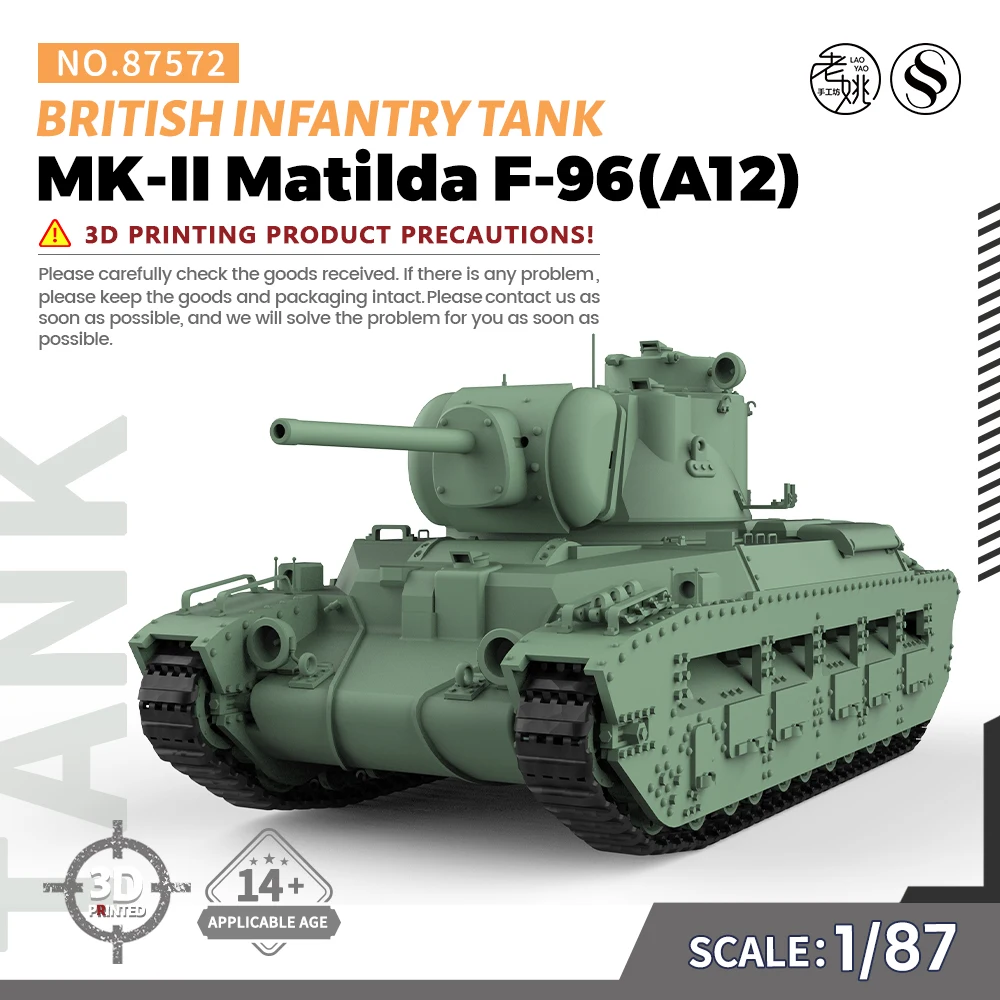 SSMODEL SS87572 1/87 HO Масштаб Железнодорожная военная модель Комплект британского