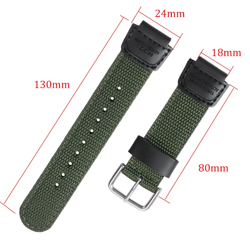 Нейлоновый Ремешок Для Часов Casio AE-1200 1300 AE-1000W F91W F84 AEQ-110W SGW-300H 500H