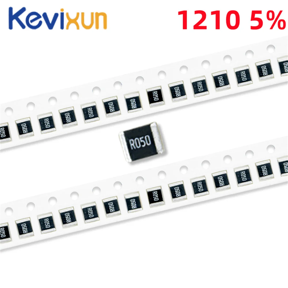 100pcs 1210 5% 1/2W SMD Chip Resistor resistores 0R-10M 0 10 100 220 470 ohm 0R 10R 100R 220R 470R 10 1K 2.2K 4.7K 100K K 1M 10M