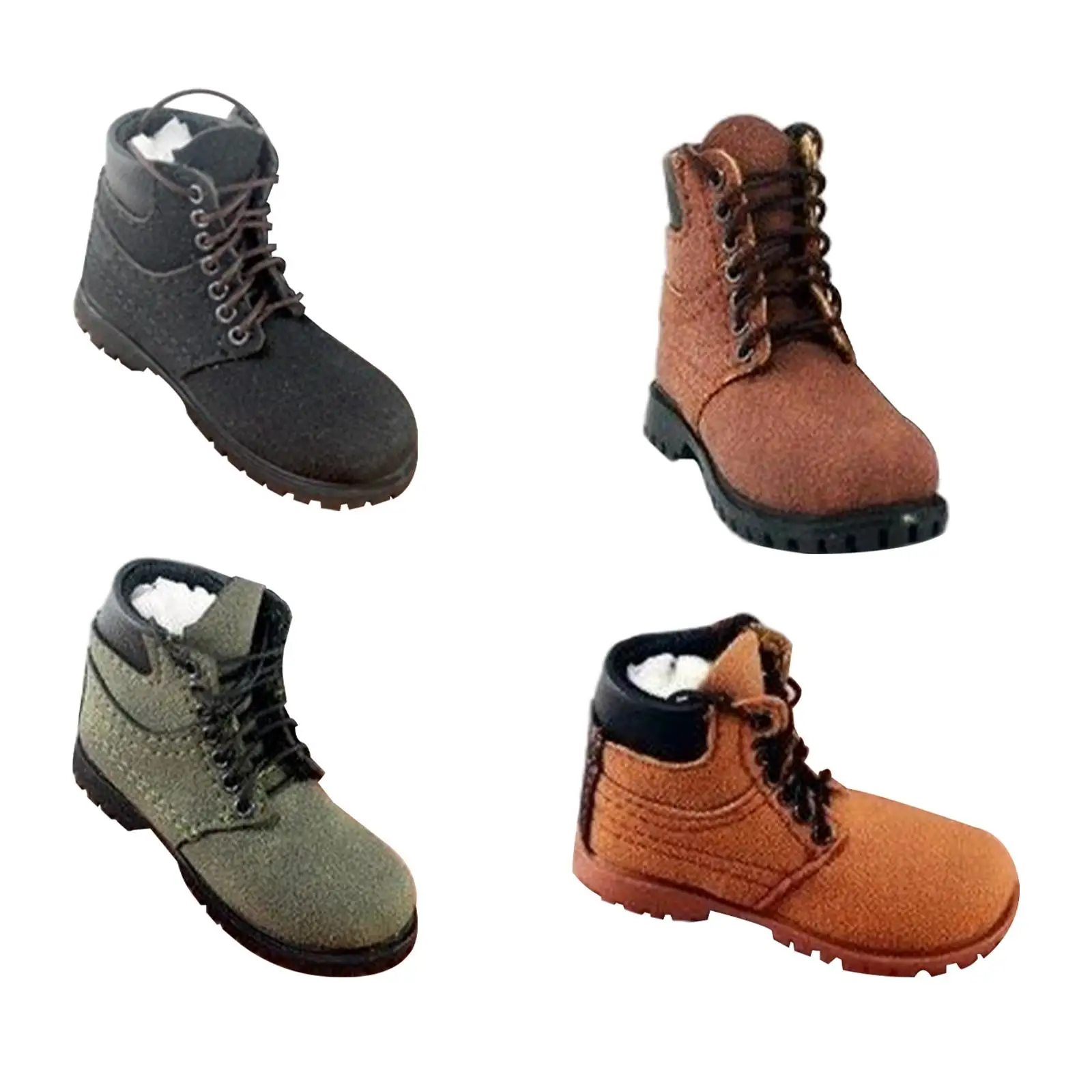 

1/6 Mountaineering Boots Fashion Gifts Durable DIY Project Wear Resistant Mini for Men Figures Accessory Dress Up