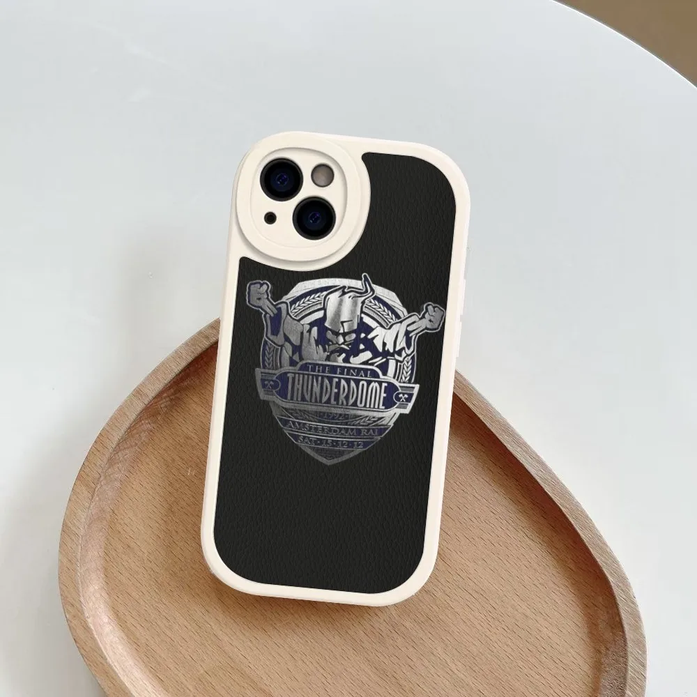 T-Thunderdome Phone Case Hard Leather For iPhone 16 15 14 13 12 Mini 11 Pro Max Xs X Xr 7 8 Plus Fundas
