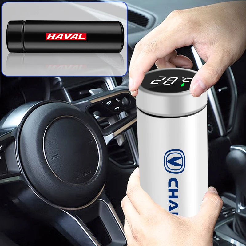 

Car Smart Water Cup Stainless Steel Vacuum Flask for Dodge Journey 2500 Charger Caliber Challenger Dakota Durango Accessories