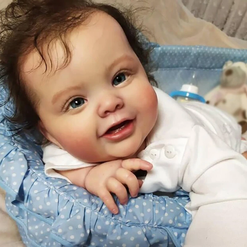 

50CM/60CM Reborn Baby Toddler Doll Boy Kodi Lifelike 3D Painting with Visible Veins Rooted Hair High Quality Collectible