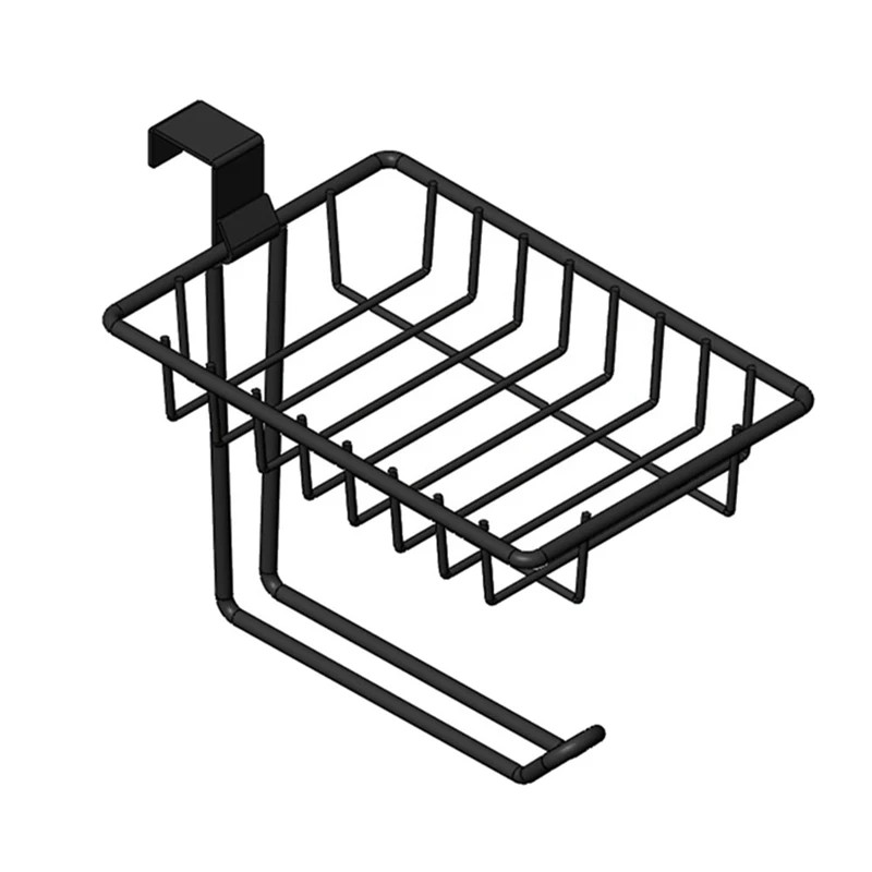 

Toilet Paper Holder Over The Tank Tissue Roll Holder Hanging Over Bathroom Cabinet Door Shelf Storage Mega Rolls/Phone