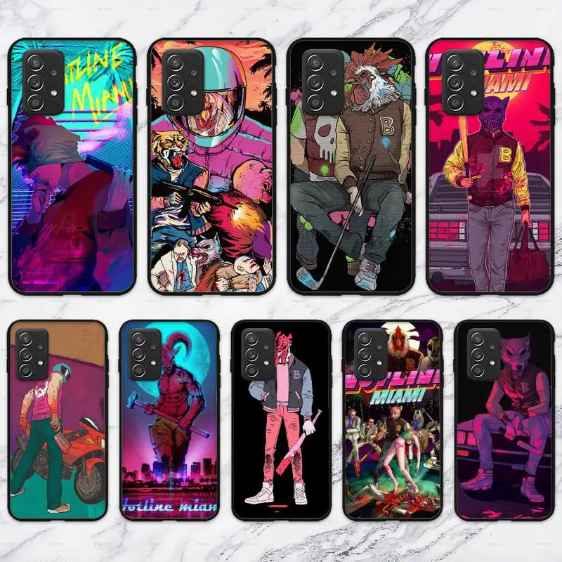 Game Hotline Miami Phone Case For Samsung Galaxy A02 A12 A21 A22 A32 A41 A42 A51 A71 A72 Shell | Mobile Cases &amp Covers