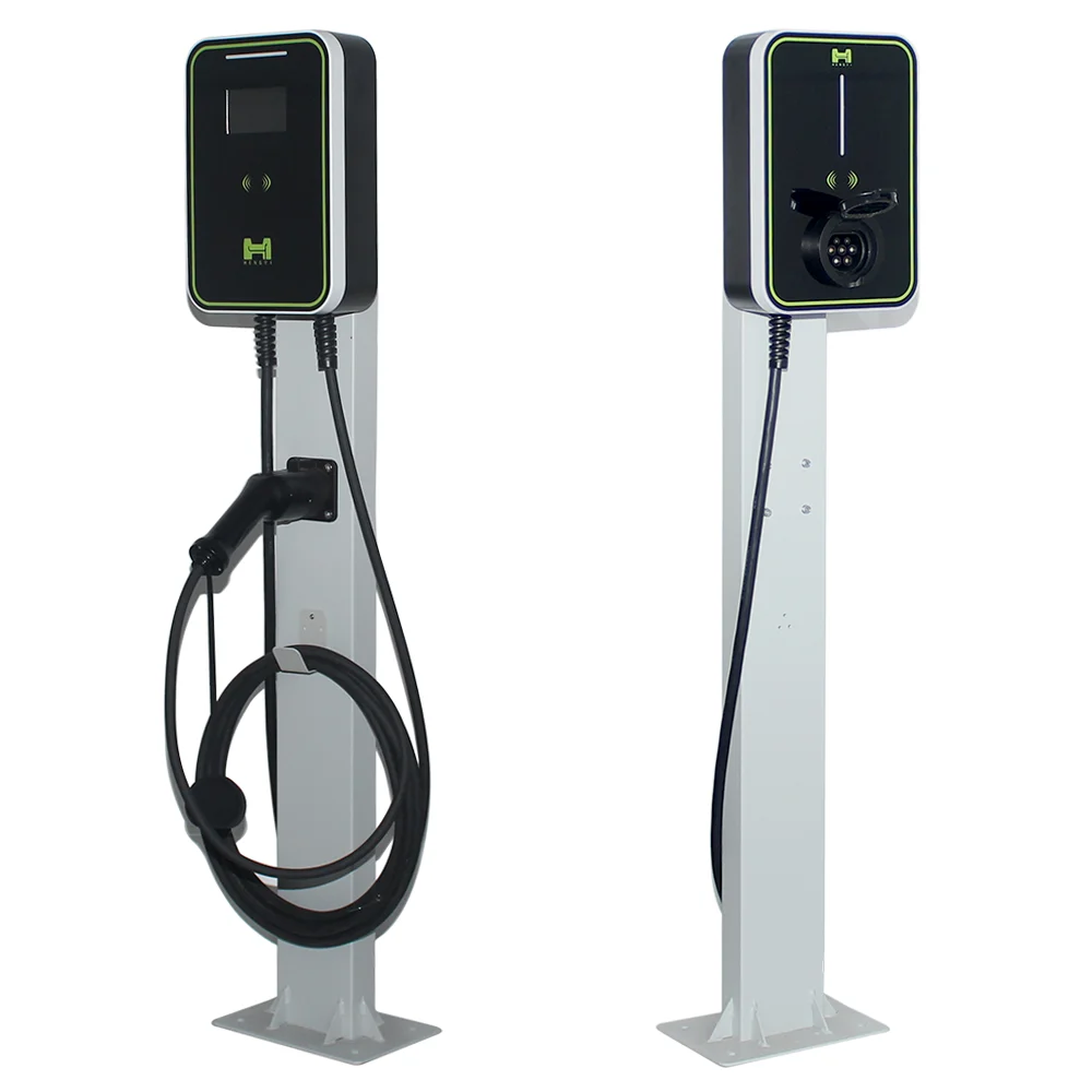 7kw 32a Type 1 J1772 Wall Mounted Outdoor Public Smart Fast Level 2 Ev Charger Station with Ce enlarge
