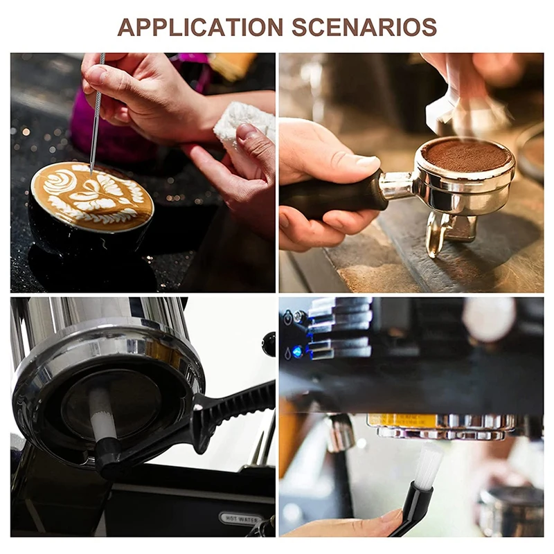 LUDA 5 шт. щетка для кофемашины с ложкой кофемолки группа очистки головки