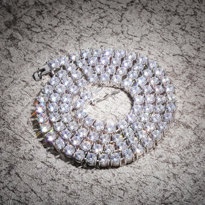 

3-5mm 925 Sterling Silver 6mm Side Chain 18/22 Inch Necklace For Woman Men Fashion Wedding Engagement Jewelry Gift