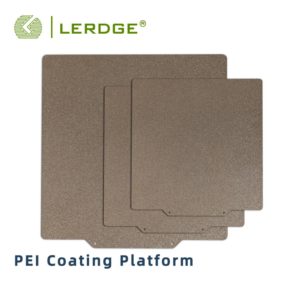 

3D Printer Parts Double Sided PEI Spring Steel Sheet Frosted Spray Magentic Paste Prevent Warping 220 235 310 410 Hot Bed Gaske