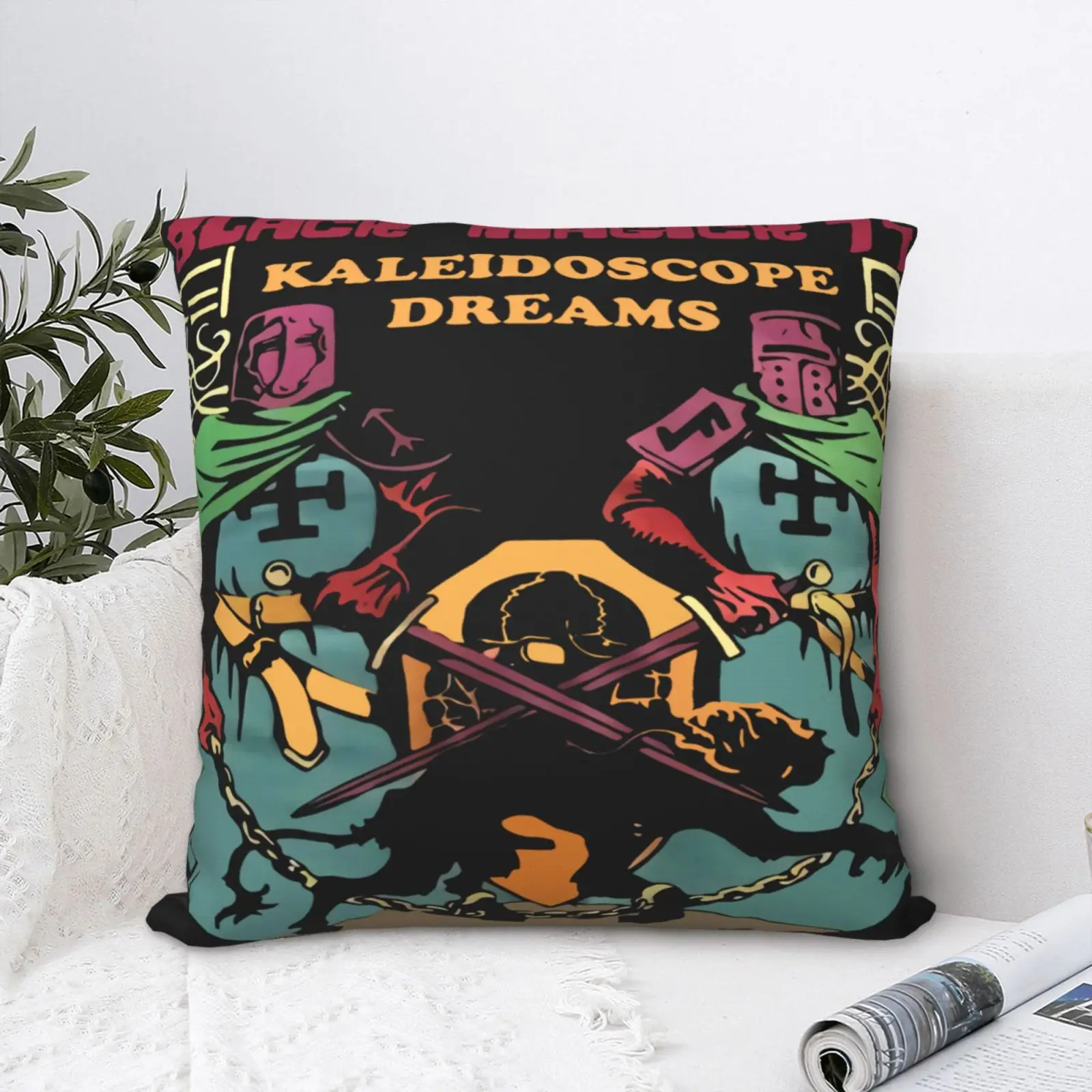 

Magick Ss Kaleidoscope Dreams Pillow Case Cushions Vintage Sofa Diy Decorative Pillow Case With Zipper Polyester Cushion Cover