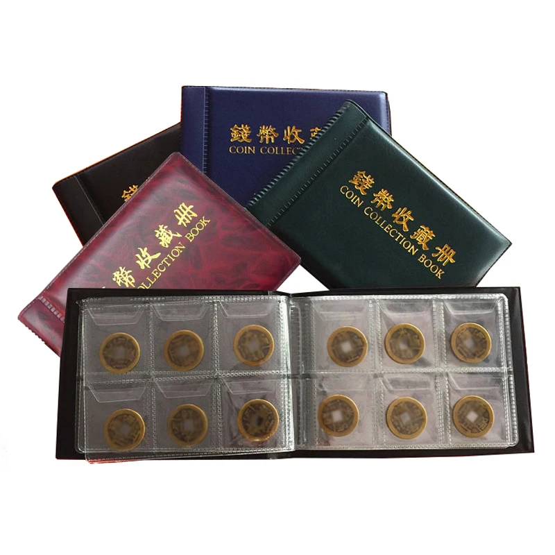 

60 Pockets Coins Holder Collection Book Mini Penny Coin Storage Album Book Collecting Coin Holders For Collector Gifts Supplies