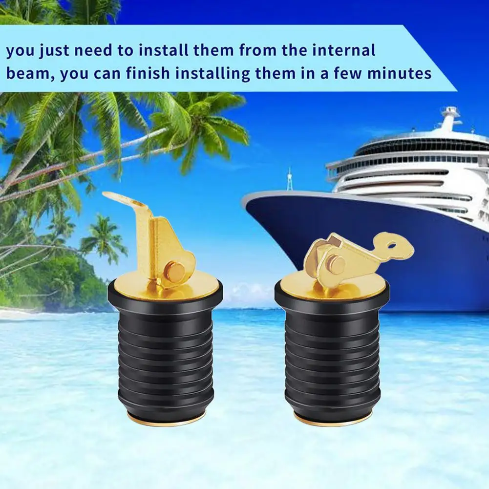 

Practical Drain Plug Adjustable Corrosion-resistant Accessories Professional Kayak Cam Style Drain Plug for Boat