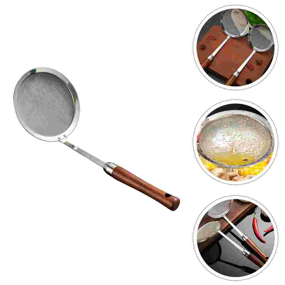 

Strainer Spoon Skimmer Mesh Sieve Ladle Colander Oil Fine Stainless Steel Sifter Slotted Wire Grease Soup Hot Pot Tool