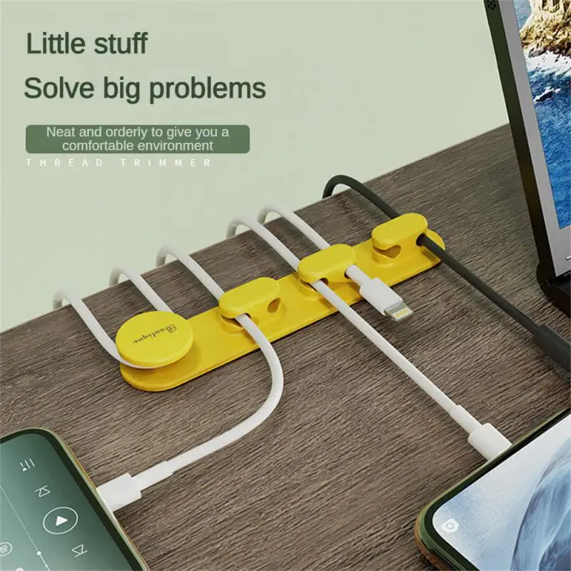 

Flexible Winding Clamp Wire Organizer Cable Holder Data Line Storage Wire Clip Sticking Buckle Data Line Finishing