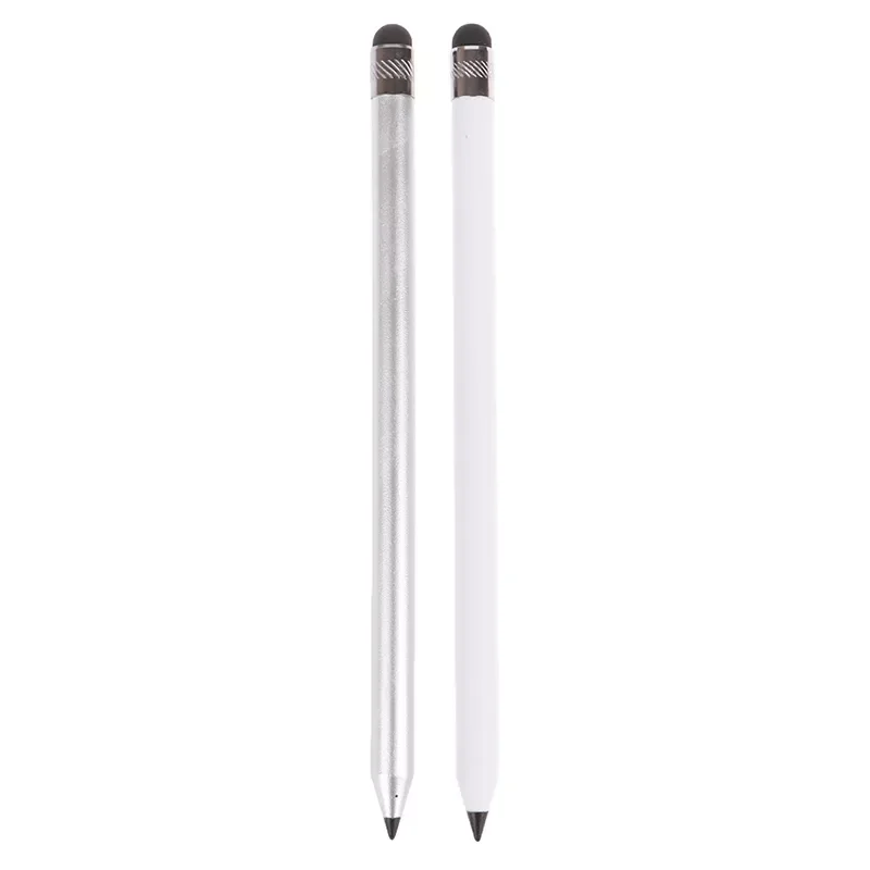 

Hot Ticket 1Pcs 16.2cm/6.38" Good Quality Dual Head Touch Screen Stylus Pencil Capacitive Capacitor Pen For Pad Phone