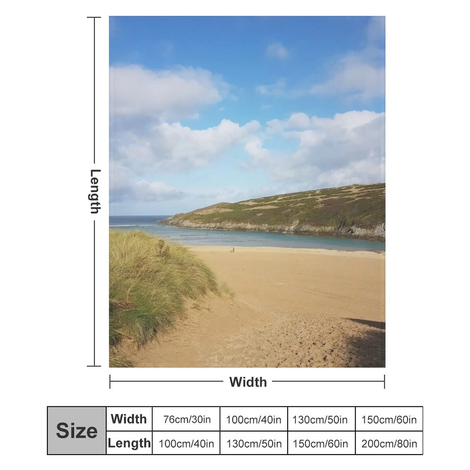 Crantock Beach одеяло Cornwall для дивана тонкий спальный мешок движущиеся одеяла