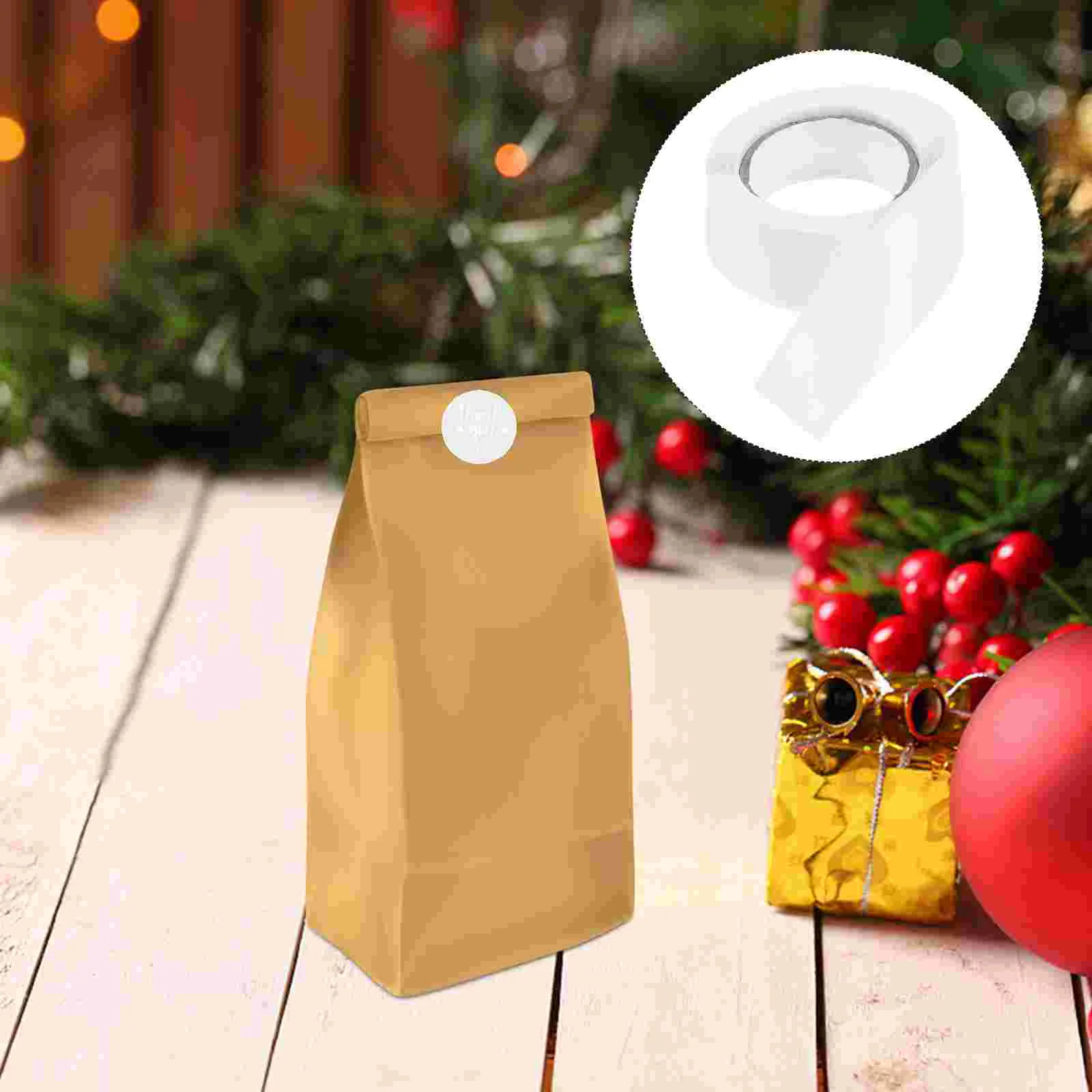 

1000 Pcs Transparent Sealer Dot Stickers Wrapping Sealing Wafer Party Favor The Pet Clear Gift Round
