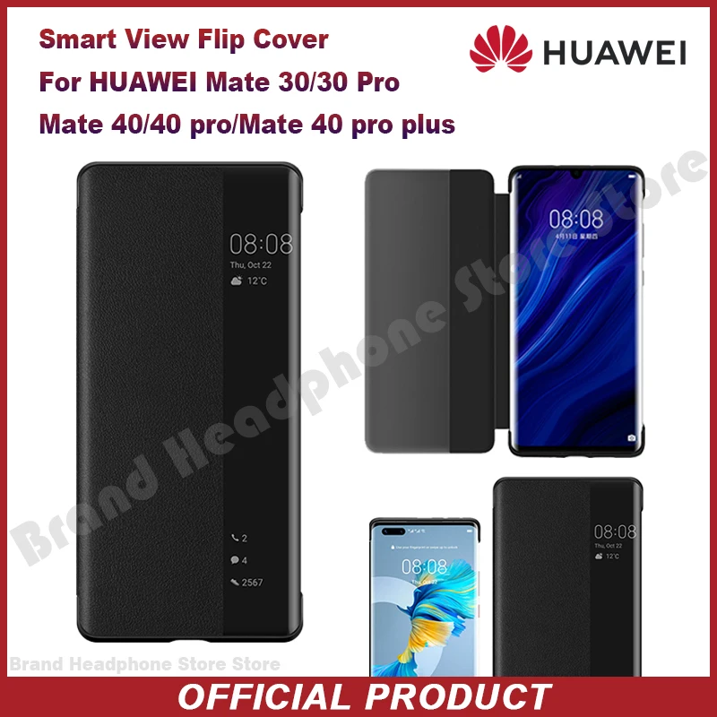

Original Huawei Smart View Cover Phone Protection Cover Flip case Auto Sleep For Mate 30/30 Pro/Mate 40/40 pro/Mate 40 pro plus