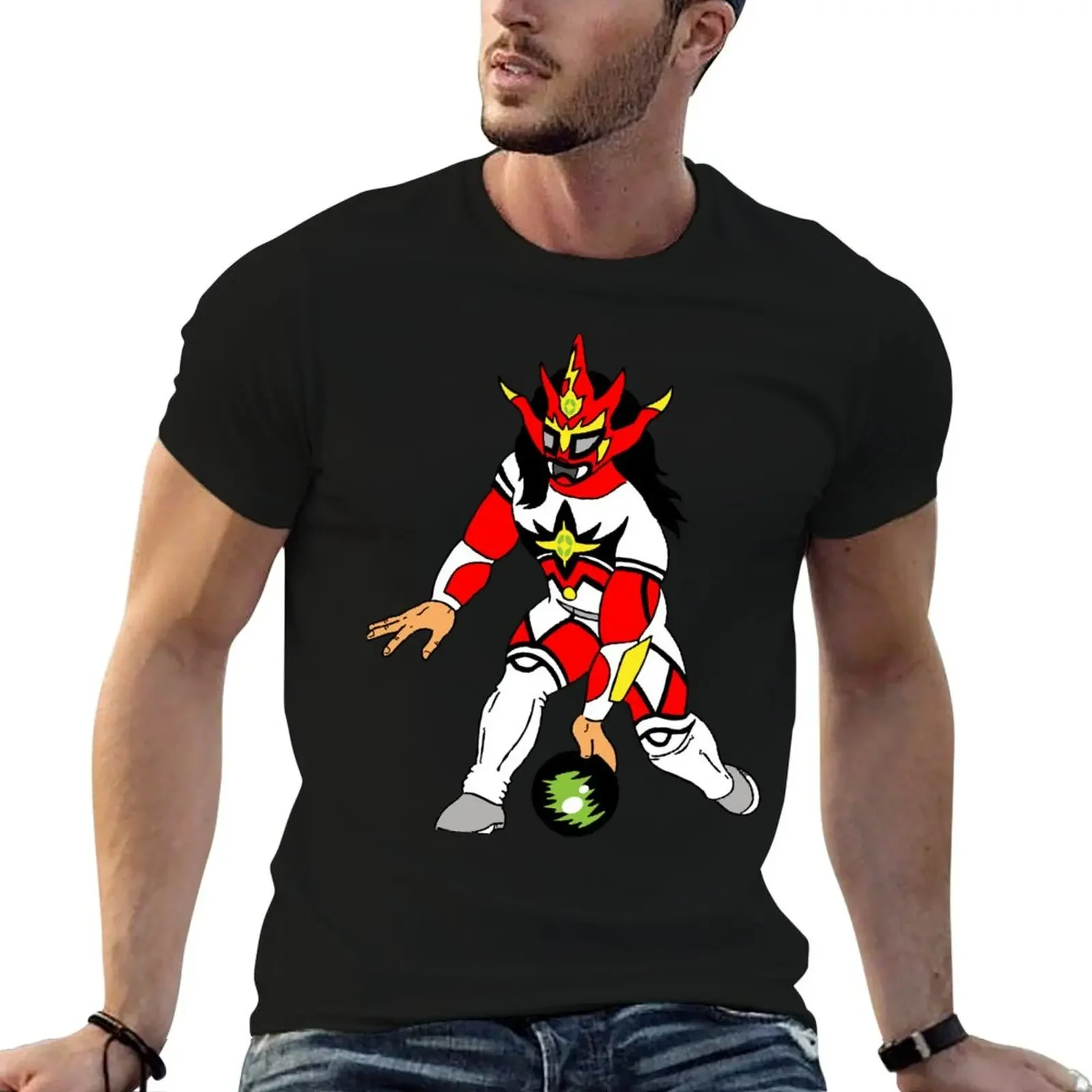 Футболка Jushin Liger Bowling винтажная одежда эстетичная футболка в стиле аниме