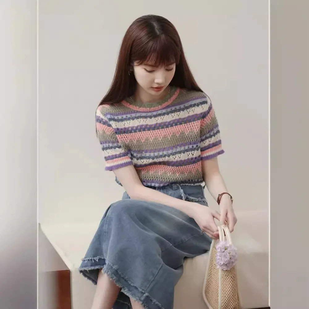 Женская повседневная футболка для похудения лето 2023 новый стиль корейская