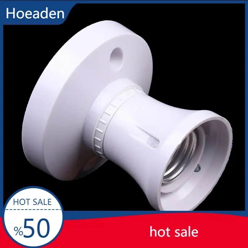

E27 Screw Ceiling Lamp Head LED Lamp Holder Desktop Led Lighting Base Socket Heat resistant round lamp holder