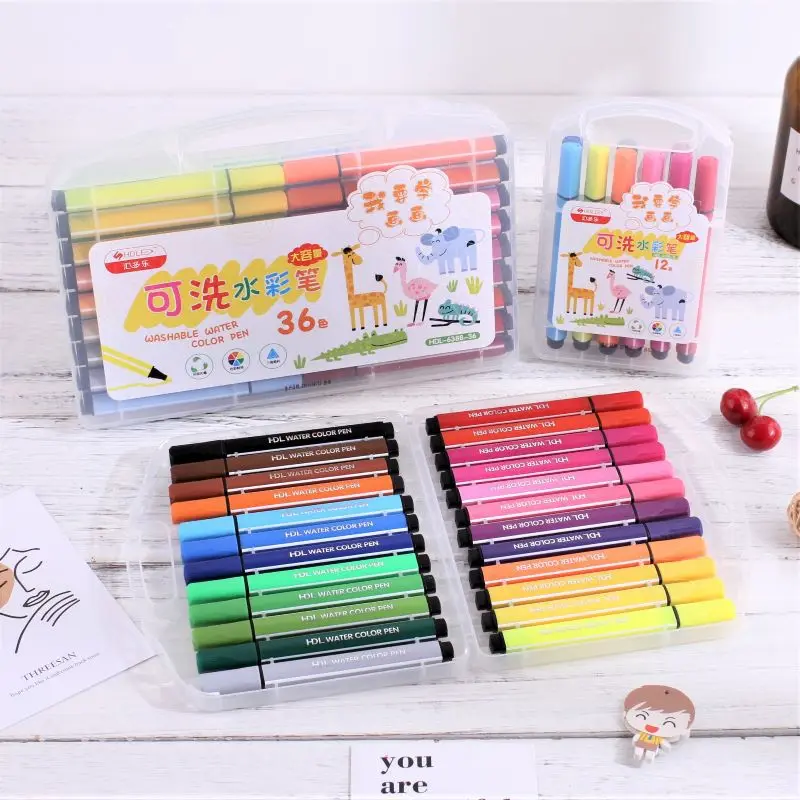 Watercolor Pen Student Stationery Water Color Crayons 054