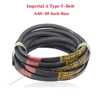 1pcs imperial triangle belt a type a40 49 inch size black rubber v belt industrial agricultural mechanical transmission belt