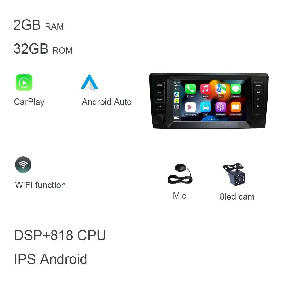 

8 "Carplay Android 14 8G + 128G 8-ядерный GPS автомобильный Android-плеер Wi-Fi мультимедийный для VOLVO S60 V70 XC70 XC90 2000 2001 2002 2003 2004