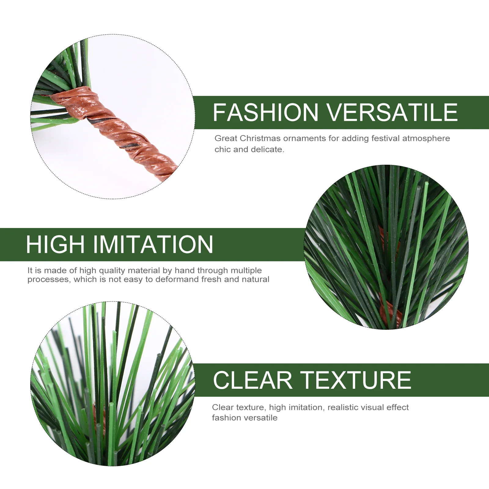 24 шт. искусственные ветки сосны