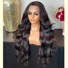 Scheherezade, натуральный черный парик с волнистыми волосами, синтетический парик на сетке, передние парики для черных женщин, средней части, парик из фронтального волокна без клея