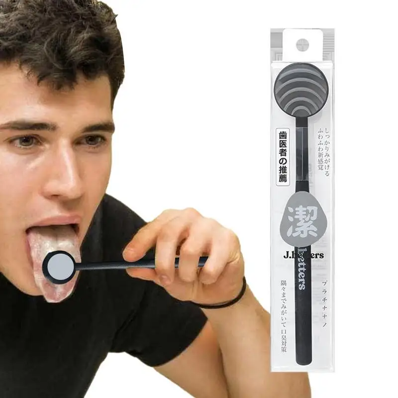 

Tongue Brush Gum Tongue Cleaning Scrapers Ergonomic Oral Cleaner Scrapers With Travel Case Reduce Bad Breath Help Oral Hygiene