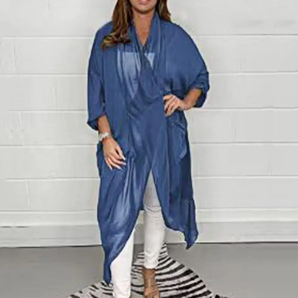 

Women Summer Top Loose Summer Blouse Plus Size Breathable Lady Coat