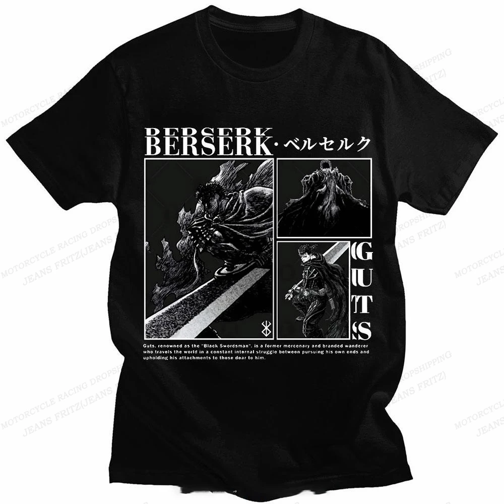 

Футболка Мужская/Женская хлопковая с принтом аниме берзер