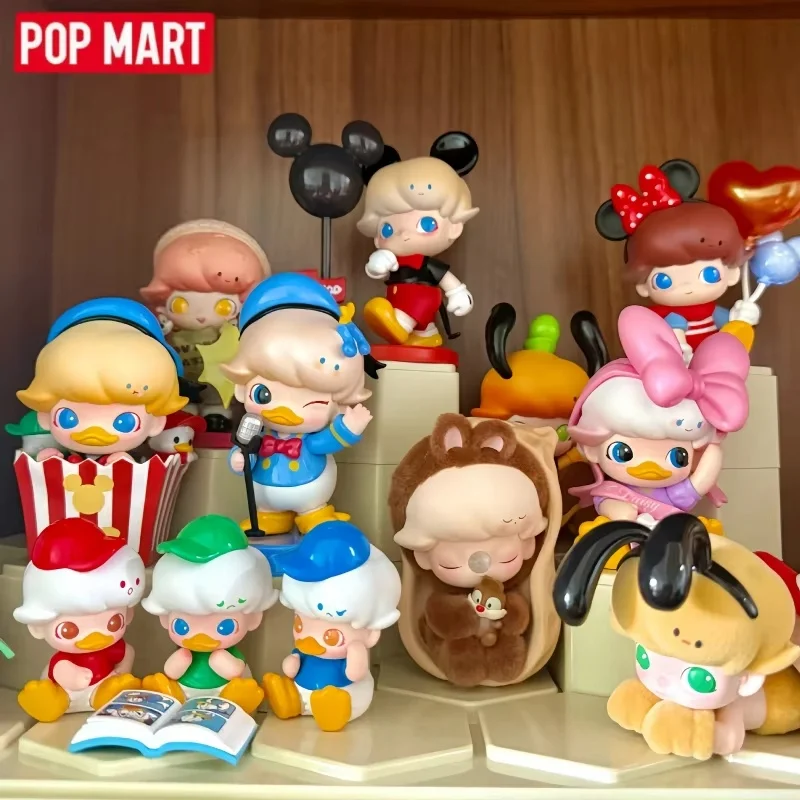 Фото В наличии: Оригинальные игрушки POP MART Dimoo World X Disney Series, слепые коробки-сюрпризы, коллекционные фигурки, мультяшные украшения, модные игрушки, подарки №4