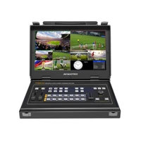 avmatrix new pvs0613u portable 6 channel 4sdi and 2hdmi inputs multi format streaming switcher with 13 3 inch ips fhd screen