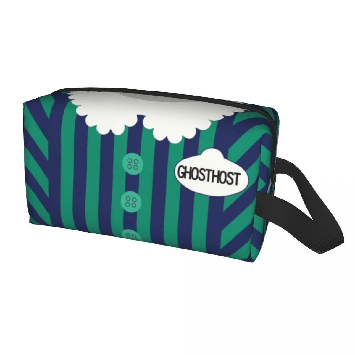 

Custom Haunted Mansion Member Toiletry Bag Women Ghost Host Cosmetic Makeup Organizer Ladies Beauty Storage Dopp Kit Case