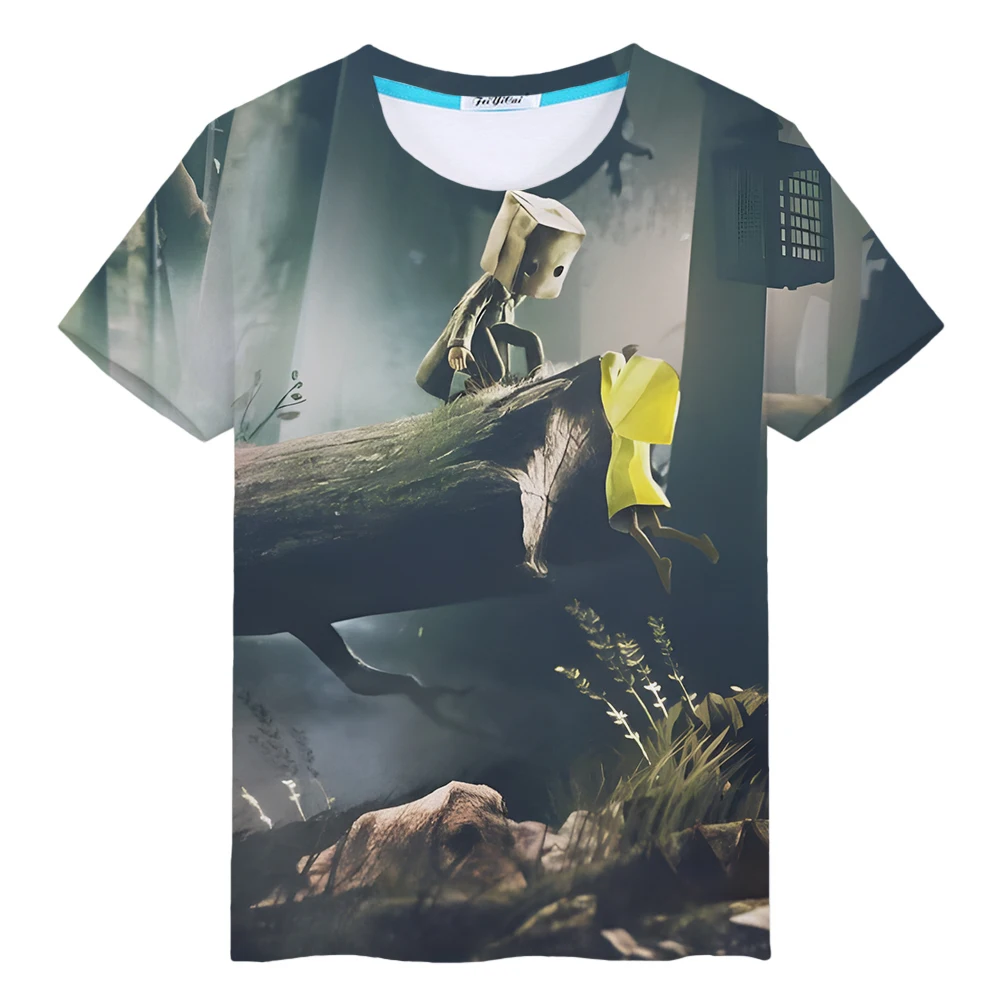 

Little Nightmares 3D Printing T-shirt Hot Game Graphic Cute Children Tee-shirt Short Sleeve Kawaii Cartoon Boys/Girls Tshirts