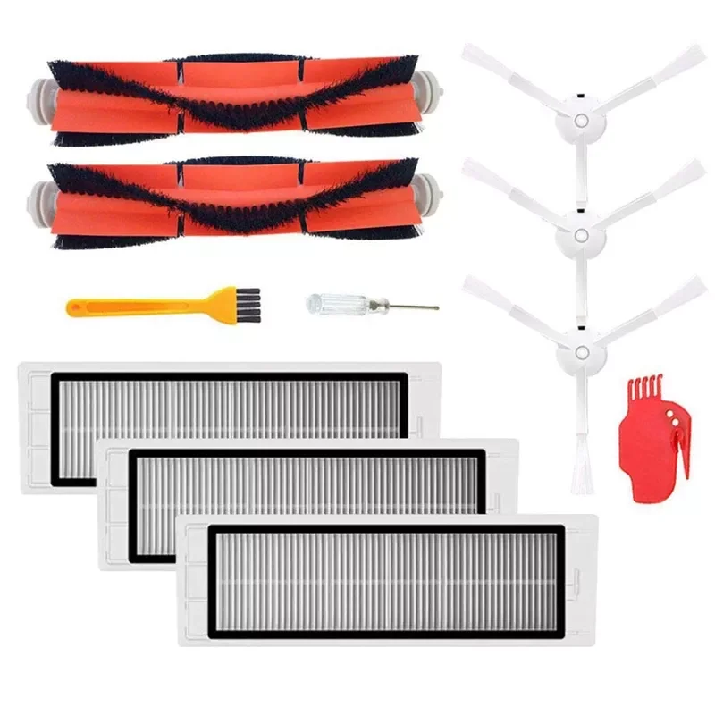 

Main Brush+3Pcs Hepa Filter+3Pcs Side Brush Vacuum Cleaner High-Efficient Cleaning Sweeping Suitable For Xiaomi Mi Robot Pa