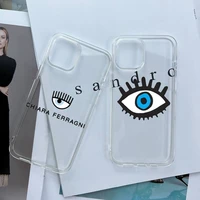 hot ferragnies eyes phone case ultra thin clear case for iphone 6 6 s 7 8 plus xr x xs max 11 12 13 mini pro max se 2020