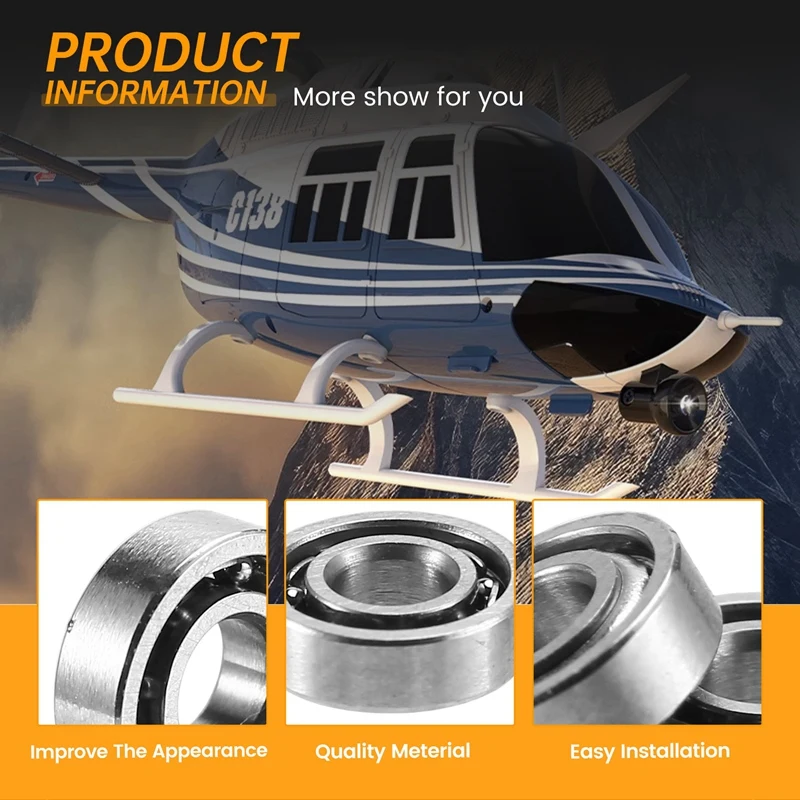 RC Toy Helicopter Upgrade C138 C186 Bearing Kit For ERA Bell 206 1:33 Parts