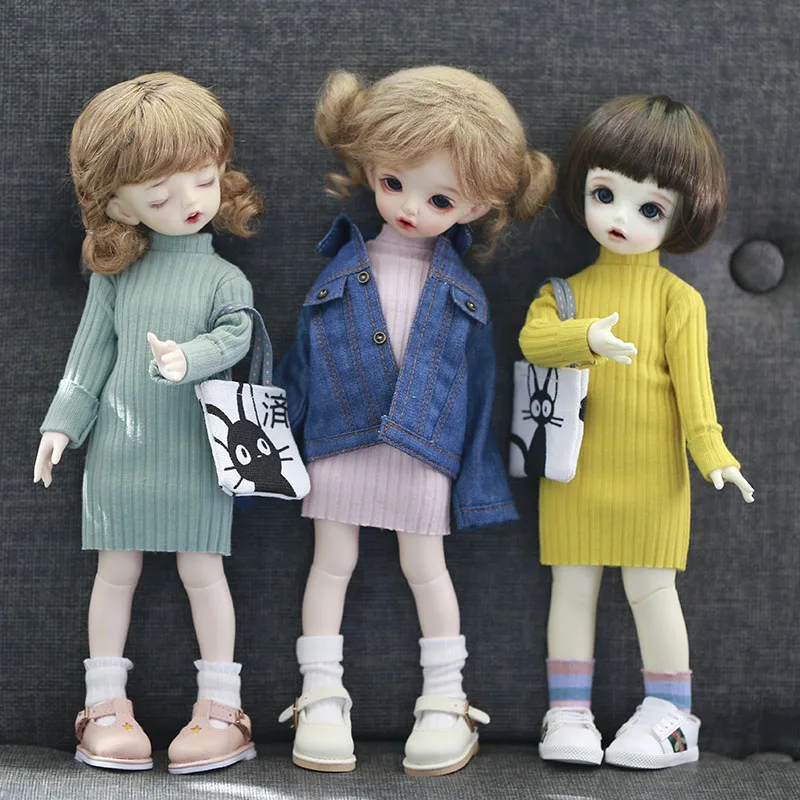 

BJD doll sweater Clothes for 1/6 bjd yosd doll clothes accessories turtleneck bottoming knitted sweater