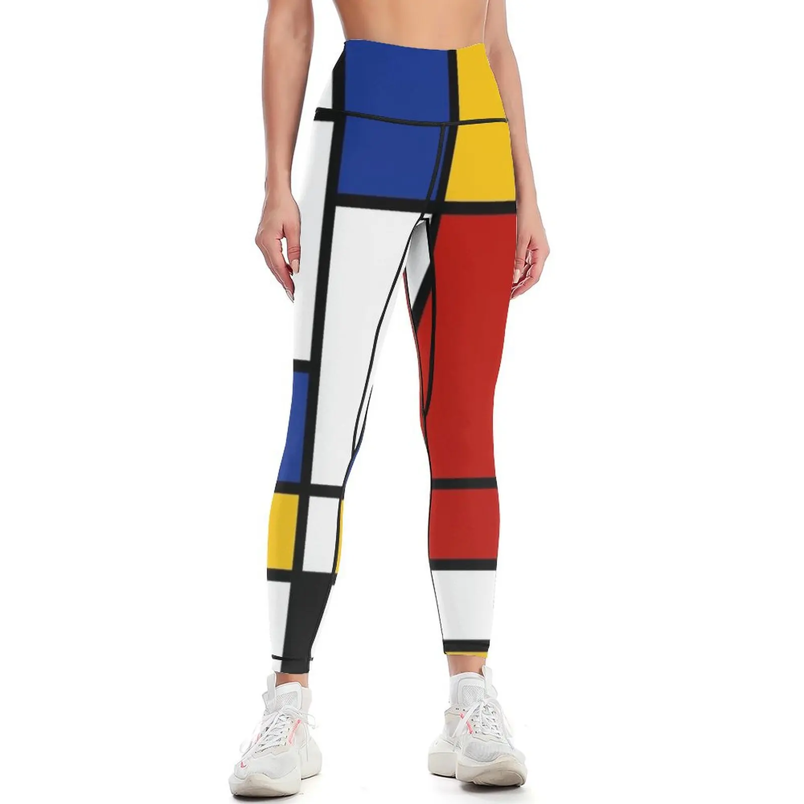 De Stijl #2 (в стиле Mondrian) Леггинсы Спортивная одежда для тренажерного зала женские