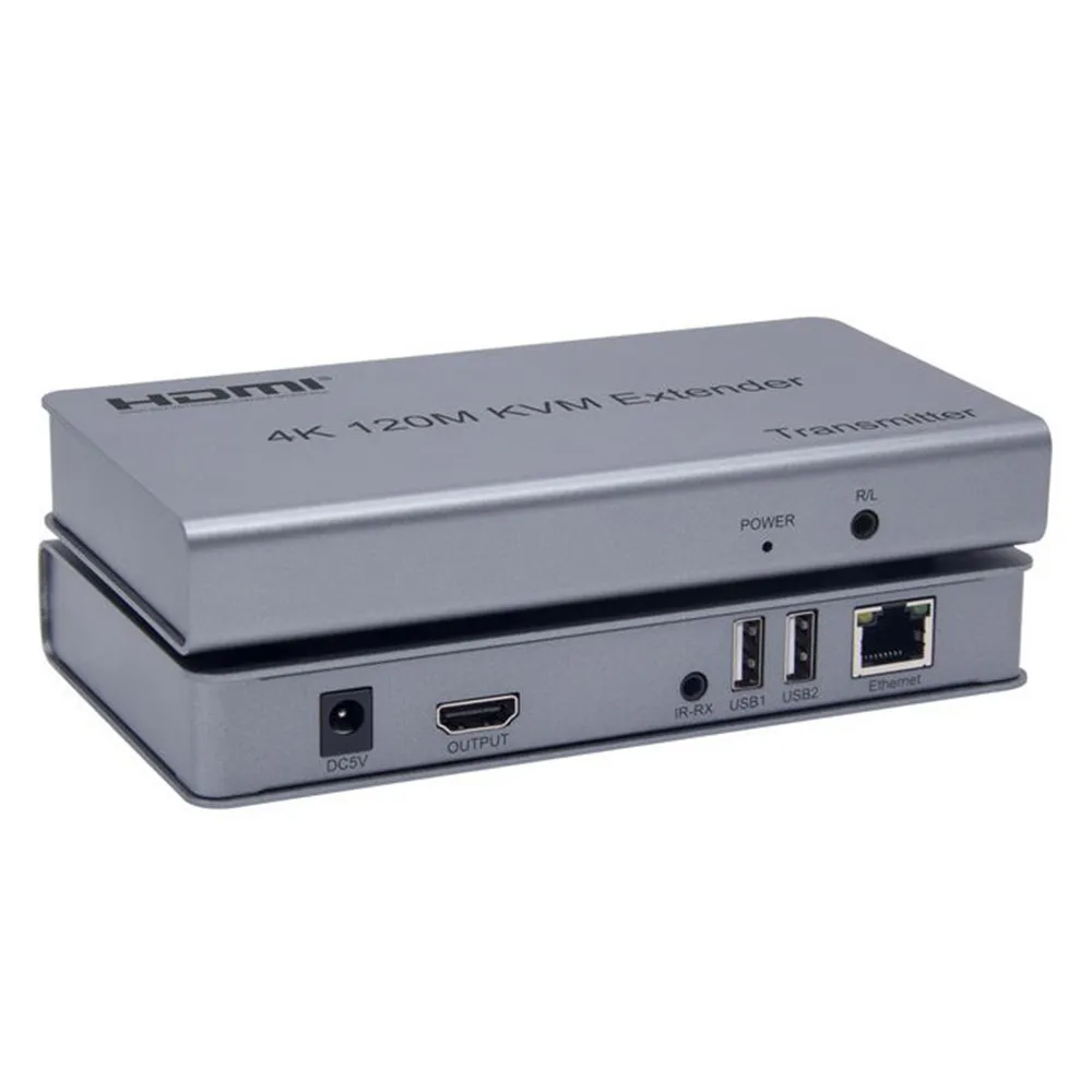 

Ethernet-кабель-конвертер RJ45, 4K, 120 м, HDMI-совместимый квм-удлинитель для USB-мыши, клавиатуры, вилки ЕС/США