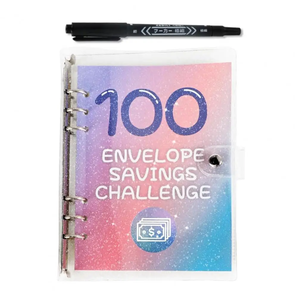

Savings Challenge Binder Envelope Binders for Family Savings Challenge Money Saving Binder 100-day Envelope Challenge for Home